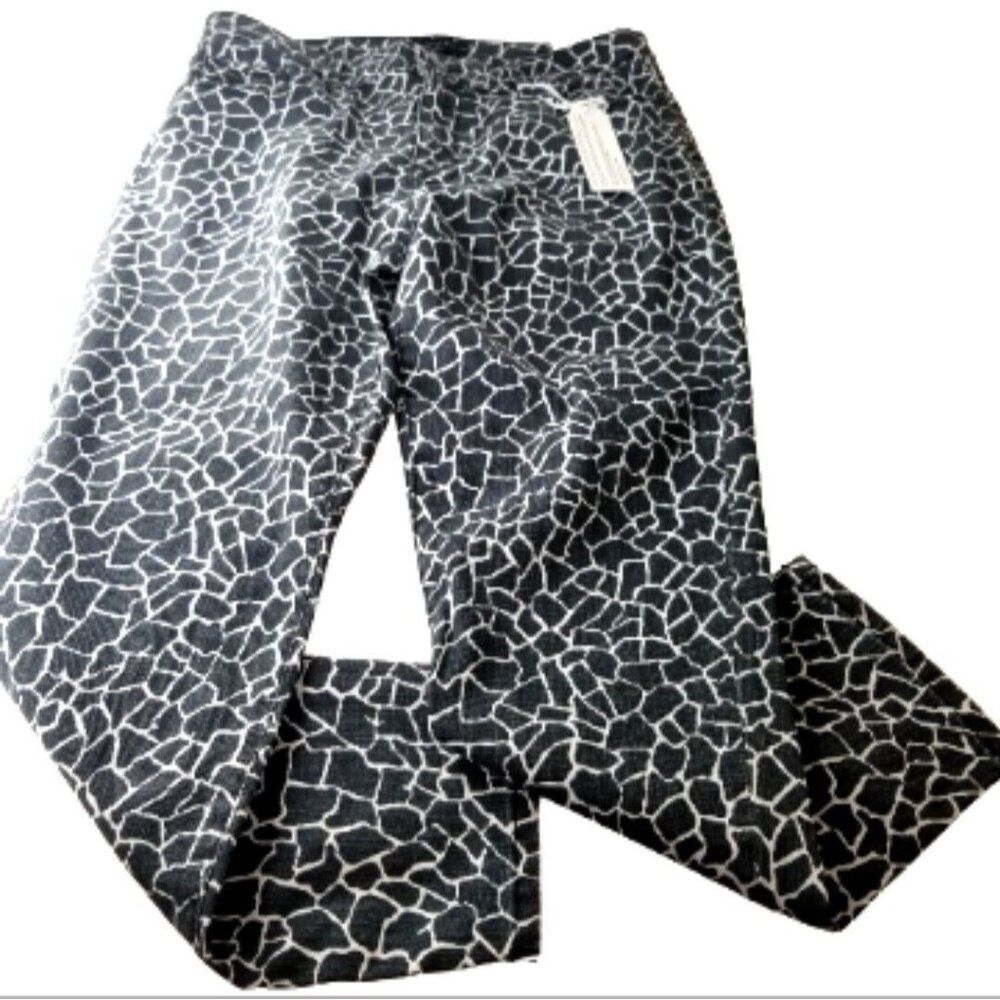 Sanctuary Denim Jean Pant Womens Size 29 Skinny Crop Short Stretch Zebra NEW